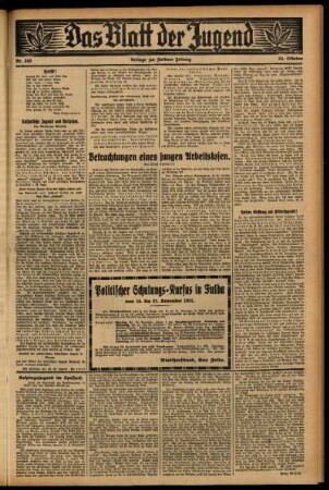 Zweite Ausgabe vom Mittwoch, den 21. Oktober 1931.