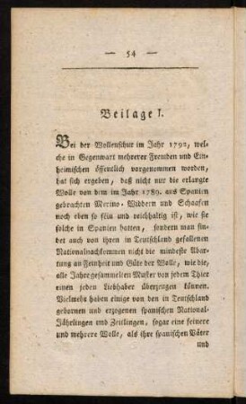 54-62, Beilage I - II