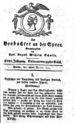 47. Stueck, 22. November 1819