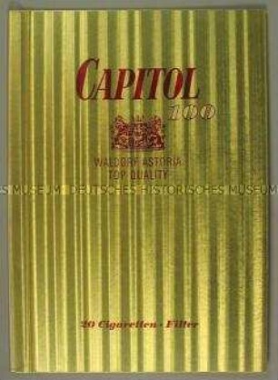 Broschüre über das Marketingkonzept für "CAPITOL 100"-Zigaretten im Jahr 1968