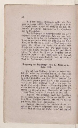 Belagerung des Schloßberges durch die Franzosen im Jahre 1809