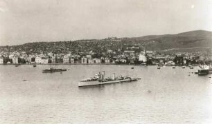 Saloniki. Ansicht über den Hafen