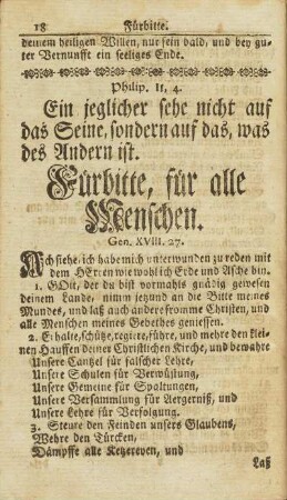 Fürbitte, für alle Menschen