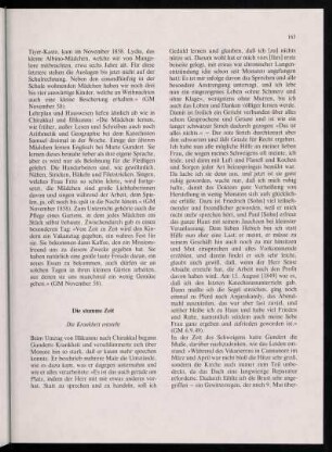 163-187, Die stumme Zeit