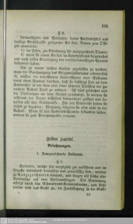 Achtes Kapitel. Belohnungen