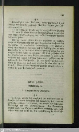 Achtes Kapitel. Belohnungen