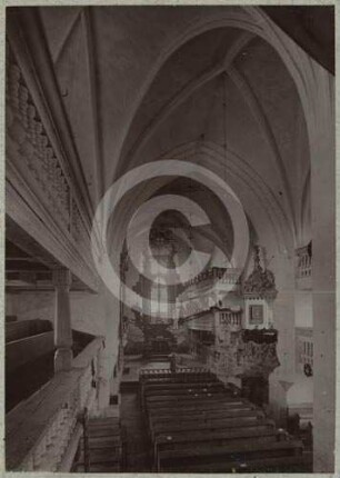 Langhaus und Chor der evangelischen Kirche Ebersbach