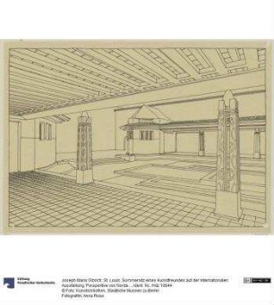 St. Louis, Sommersitz eines Kunstfreundes auf der internationalen Ausstellung, Perspektive von Norden