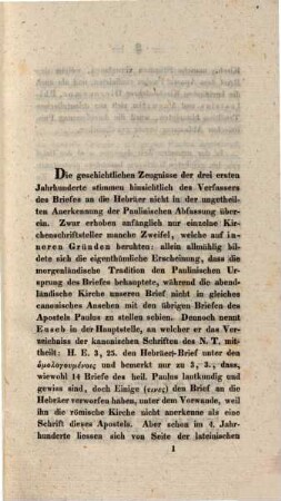 Historische Zeugnisse der vier ersten Jahrhunderte über den Verfasser des Briefes an die Hebräer : eine historisch-kritische Untersuchung