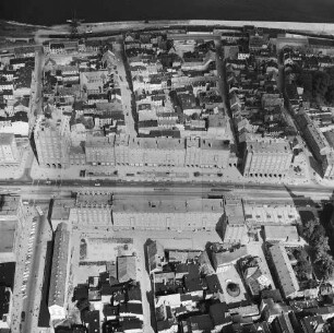 "Lange Straße" in der Stadtmitte von Rostock : Blickrichtung Norden