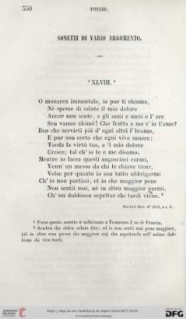Sonetti Di Vario Argomento