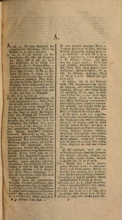 Griechisch-Deutsches Wörterbuch für Anfänger und Freunde der griechischen Sprache, 1. A - K