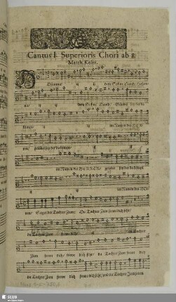 Osanna musicum : octonis vocibus cum basso generali ... Domini Christiani Albini Weisenfelsensis