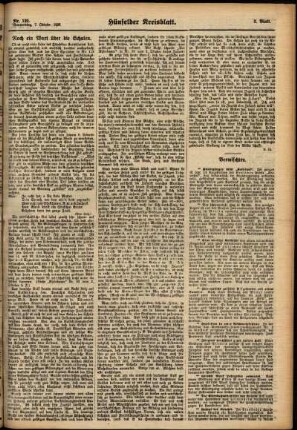 Zweite Ausgabe vom Donnerstag, den 07. Oktober 1926.