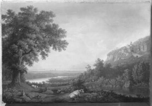 Italienische Flußlandschaft