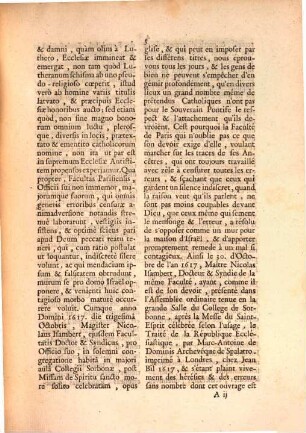 Censure De La Sacrée Faculté De Theologie De Paris, Sur les quatre premiers Livres de la République Ecclésiastique, dont l'Auteur est Marc-Antoine de Dominis, Archevêque de Spalatro