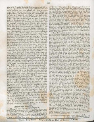 292 Kirchliche Mittheilungen