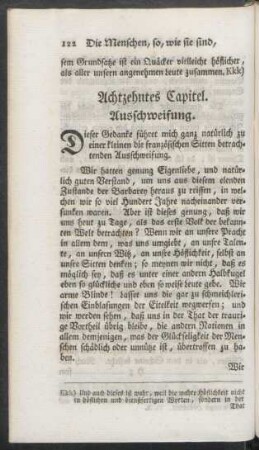 Achtzehntes Capitel. Ausschweifung