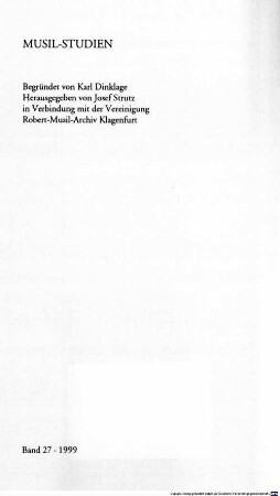 Die Bewältigung der Geschwindigkeit : Robert Musils Roman "Der Mann ohne Eigenschaften" und Walter Benjamins Spätwerk