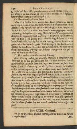 Het XXIII. Capittel