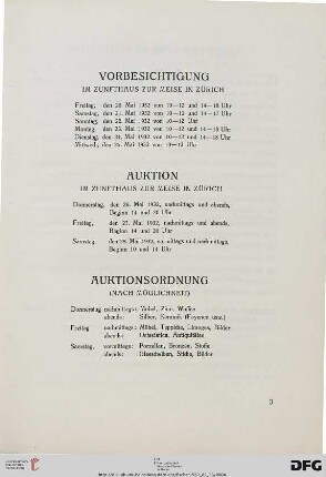 Vorbesichtigung / Auktion / Auktionsordnung