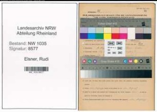 Entnazifizierung Rudi Elsner , geb. 01.12.1912 (Steiger)