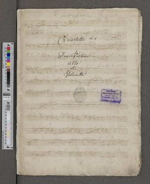 Quartetto No. 4 [D-Dur] : [für zwei Violinen, Viola und Violoncello]