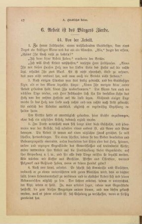 6. Arbeit ist des Bürgers Zierde