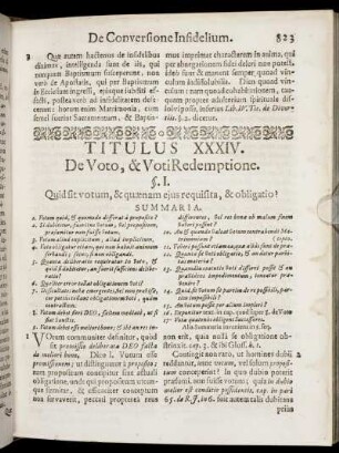 Titulus XXXIV. De Voto, & Voti Redemptione. - Titulus XXXIX. De Censibus, Exactionibus, & Procurationibus.