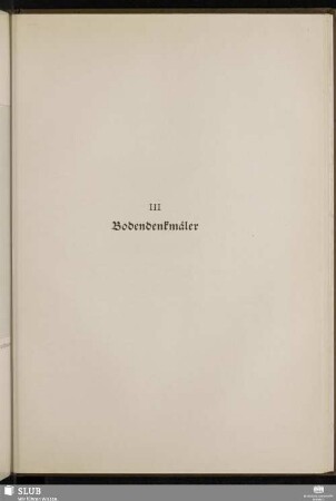III Bodendenkmäler