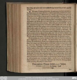 Vom andern Monat dieses 1595 Jahrs.