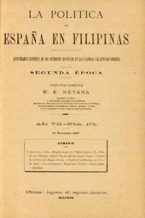 Núm. 173. 15 Noviembre 1897