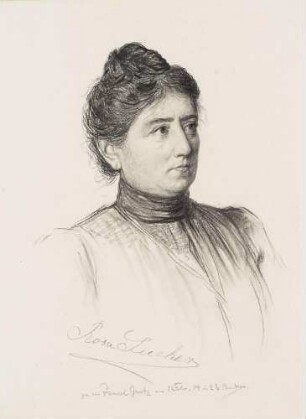 Bildnis Sucher, Rosa (geb. Hasselbeck) (1847-1927), Sängerin