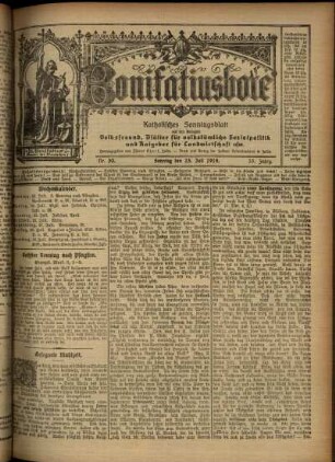 Ausgabe vom Sonntag, den 23. Juli 1916.
