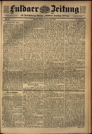 Ausgabe vom Montag, den 25. Juli 1898.