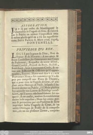 Approbation.