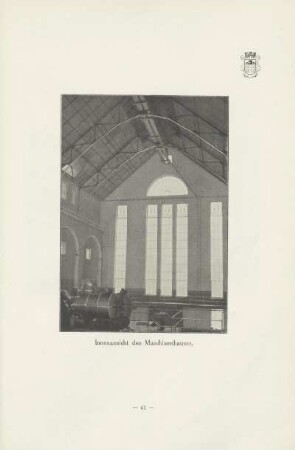 Innenansicht des Maschinenhauses
