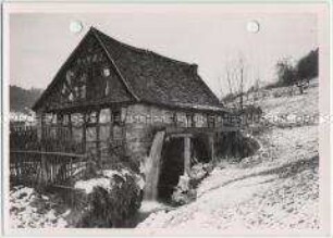 Winterlandschaft, Spessart, Kempfenbrunn, Wassermühle