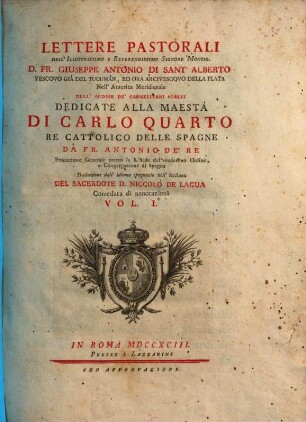 Lettere pastorali ed altre opere ascetiche, 1