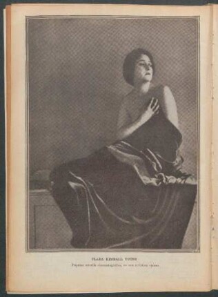Clara Kimball Young, popular estrella cinematográfica, en una artística "pose" - [Fotografía]