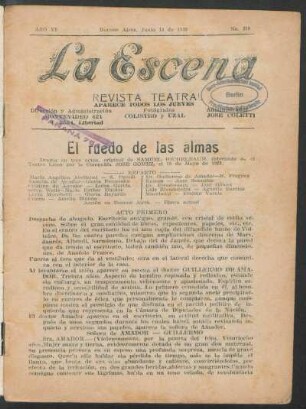 El ruedo de las almas : drama en tres actos