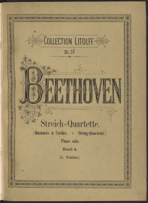 Quatuors : pour 2 violons, alto et violoncelle, 4. Nr. 14-17