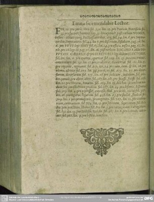 Errata sic emendabit Lector