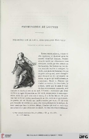 2. Pér. 15.1877: Remarques sur le geste dans quelques tableaux, 3 : promenades au Louvre