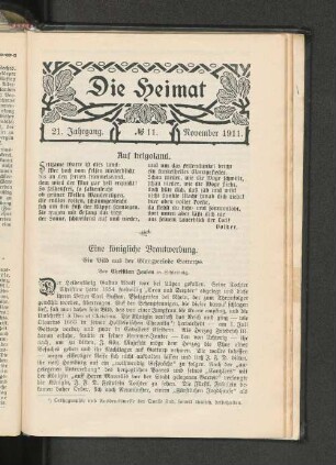 No. 11. November 1911.