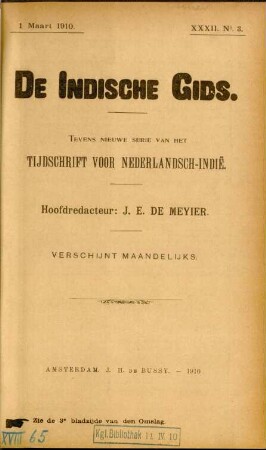 XXXII. No. 3. 1 Maart 1910