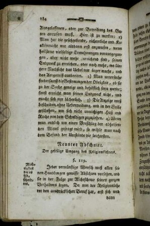 Neunter Abschnitt. Der gesellige Umgang des Religionslehrers.