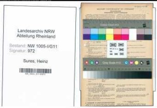 Entnazifizierung Heinz Sures , geb. 01.02.1917 (Schlosser)