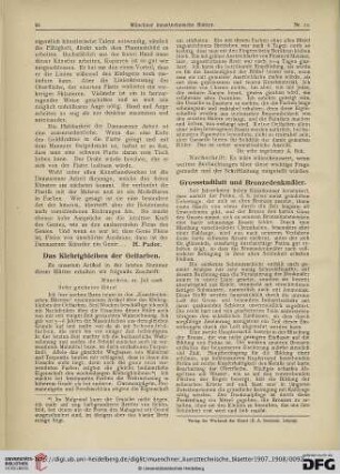 4: Das Klebrigbleiben der Oelfarben
