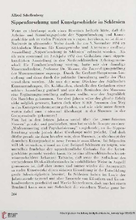 1: Sippenforschung und Kunstgeschichte in Schlesien